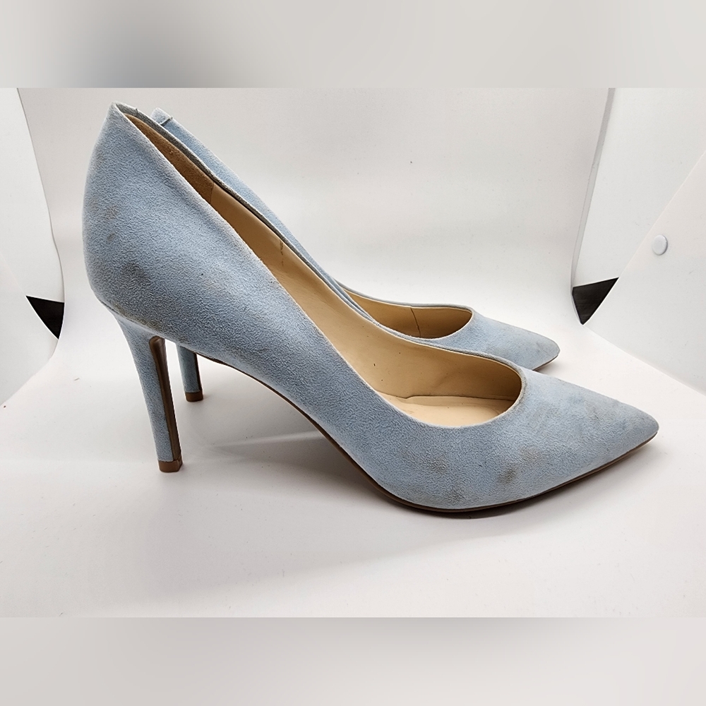 Nine West Baby Blue Heels Sz 8.5 - Picture 2 of 7